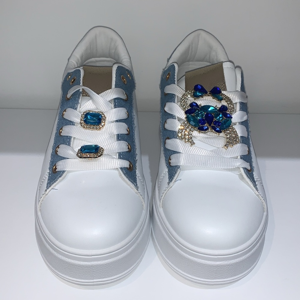 DENIM GEM STONE SNEAKERS - Picture 5 of 8